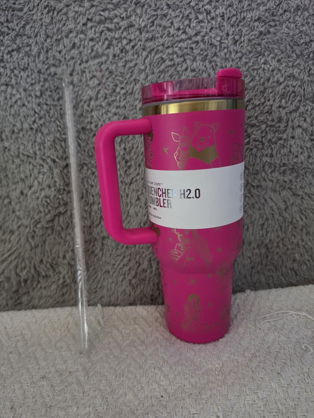 Quencher H2.0 Flowstate 40oz Tumbler  Pink Castle Characters
